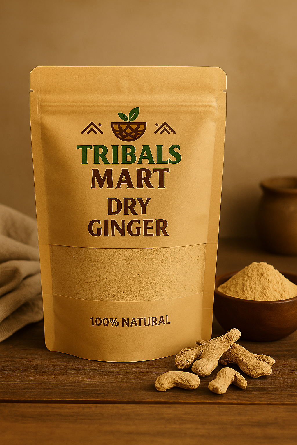 Dry Ginger – Pure Forest Harvested Sun-Dried Ginger