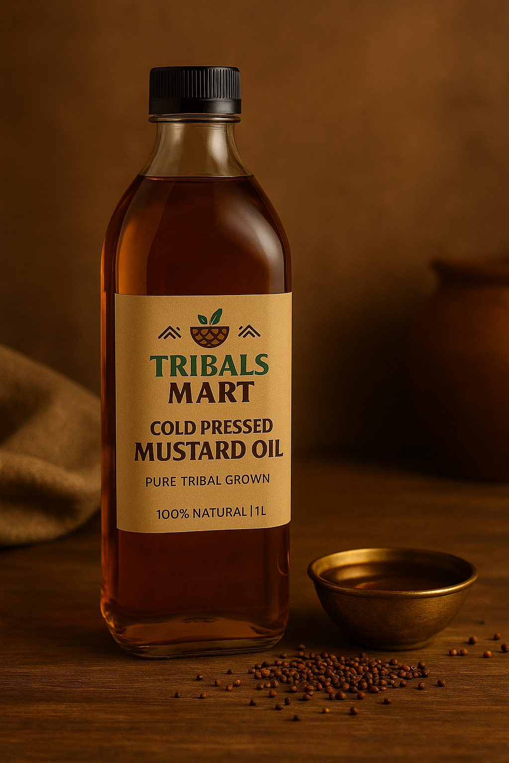 Mustard Oil – Pure Tribal Cold-Pressed Kachi Ghani