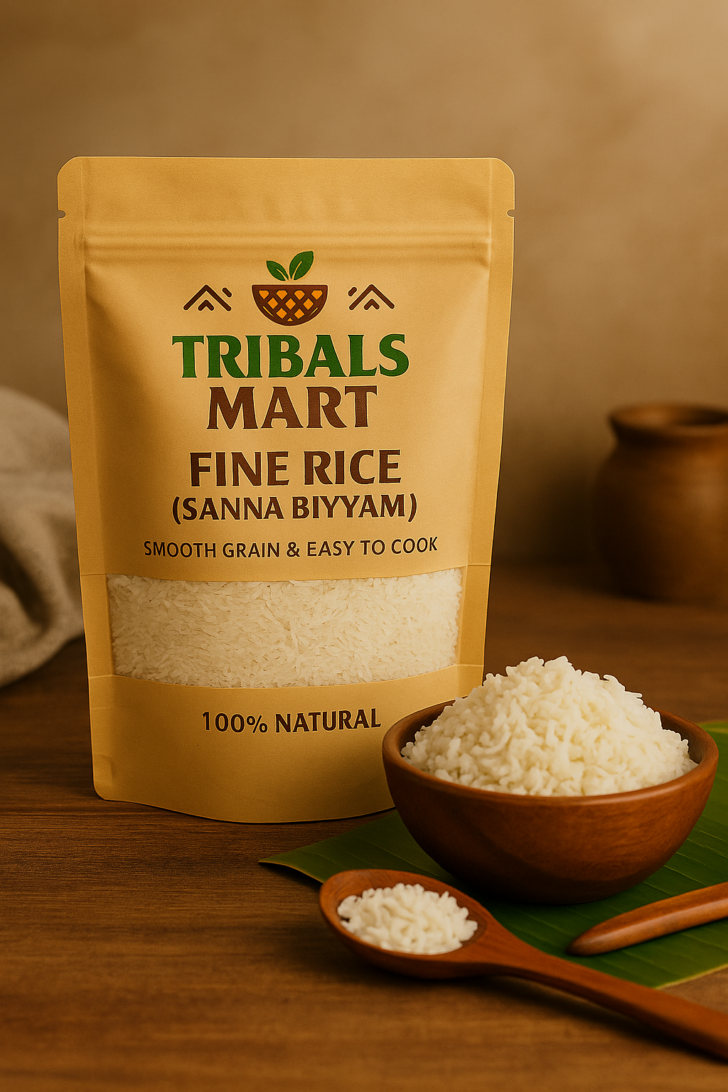 Fine Rice (Sanna Biyyam) – Soft, Naturally Grown Tribal Rice