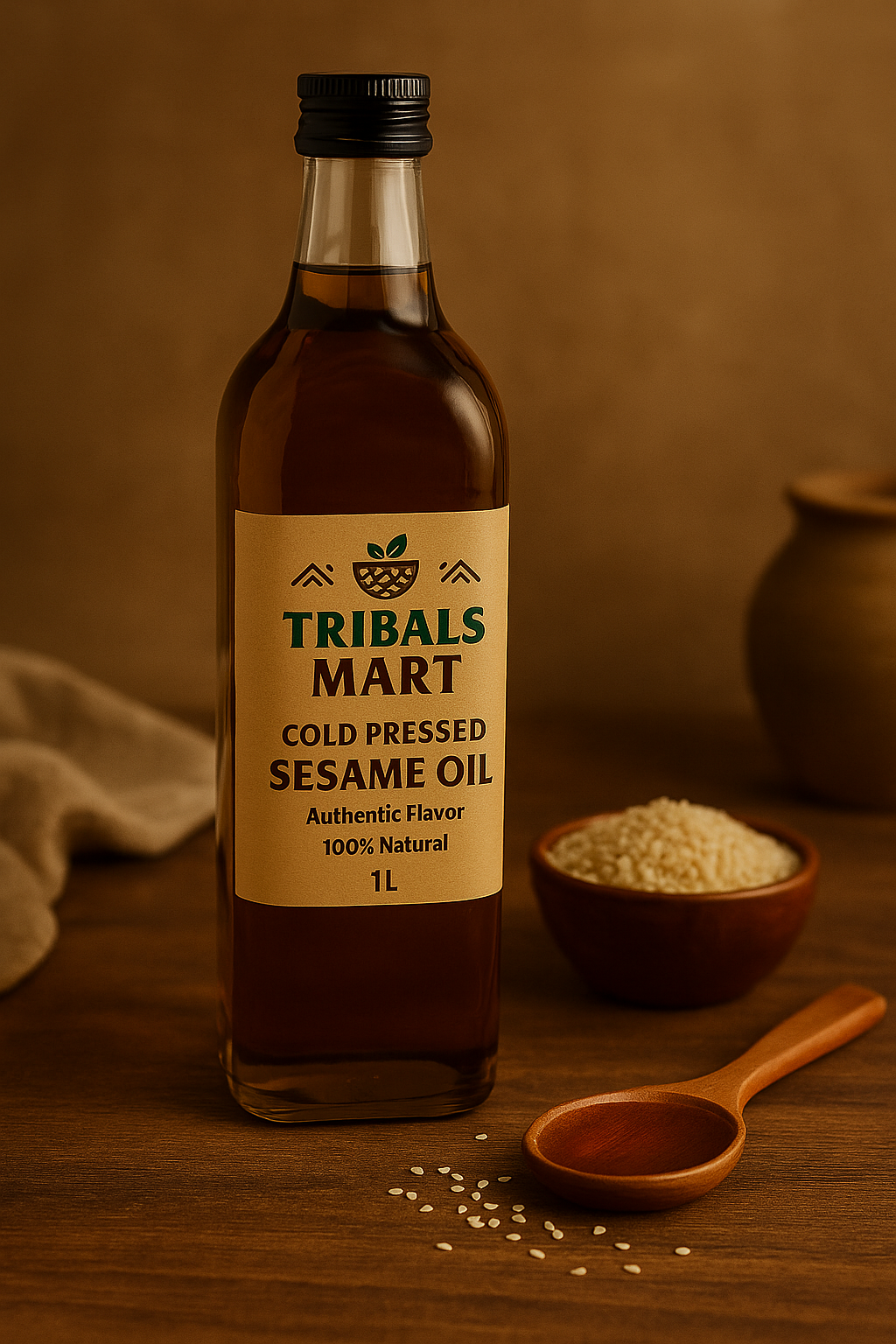 Sesame Oil – Tribal Cold-Pressed Gingelly Oil