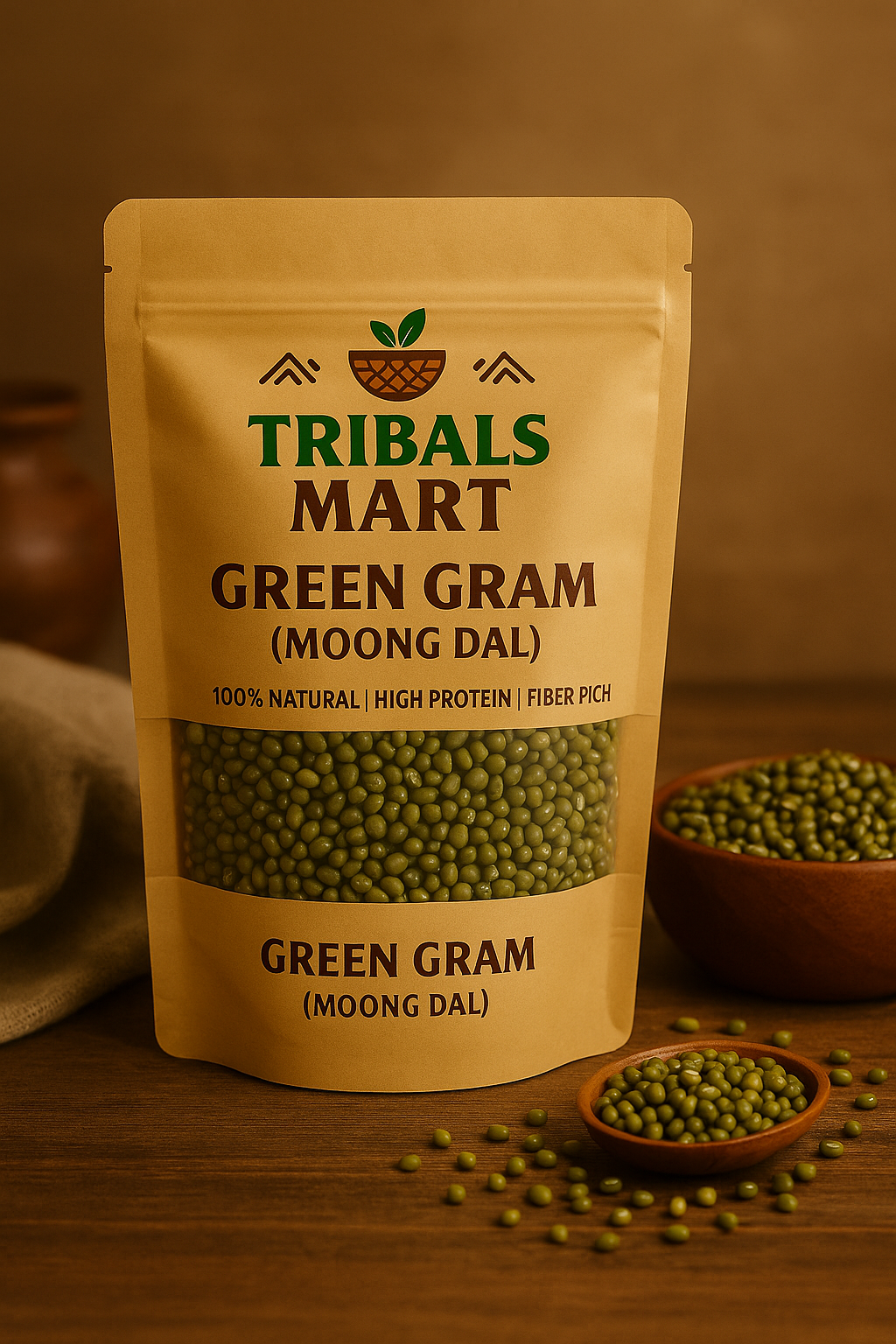 Green Gram (Moong Dal) – Organic Tribal Pulse