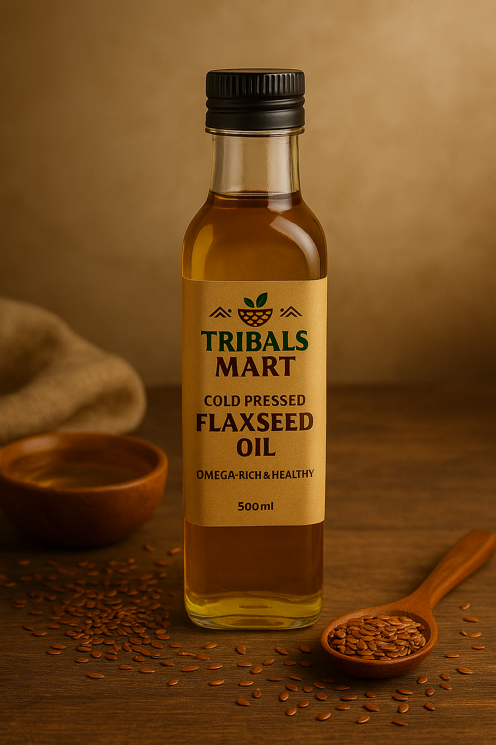 Flaxseed Oil – Omega-Rich Cold-Pressed Tribal Extract
